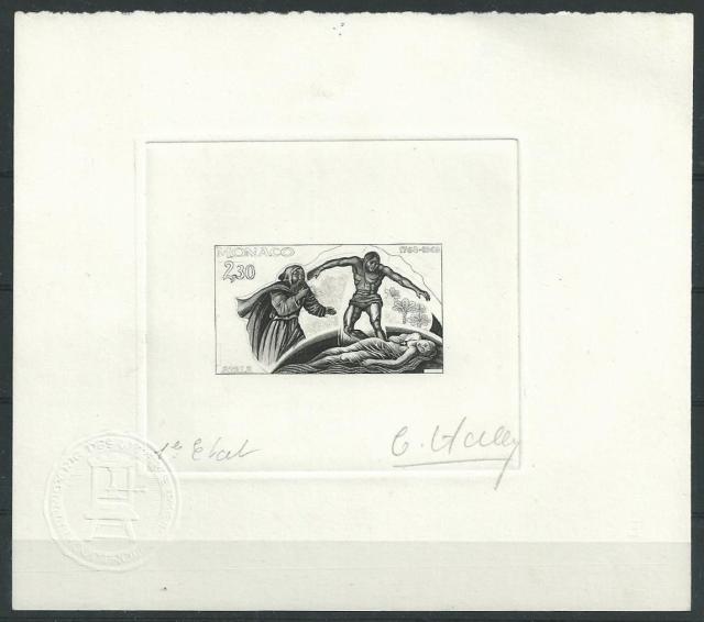Monaco_1968_Yvert_763a-Scott_703_unadopted_dark_shadows_Atala_1er_etat_black_ab_AP