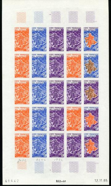 Somali_Coast_1966_Yvert_326-Scott_307_full_sheet_a