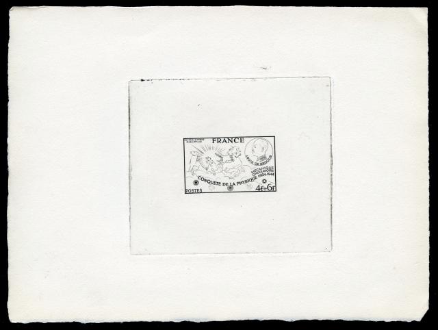 France_1944_Yvert_617a-Scott_B184_unadopted_4f_+_6f_Louis_de_Broglie_FRANCE_1er_etat_black_bb_AP