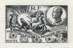 France_1944_Yvert_617b-Scott_B184_unadopted_4f_+_6f_Louis_de_Broglie_RF_black_g_AP_detail
