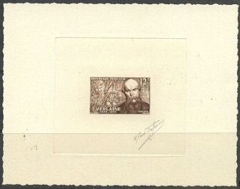 France_1951_Yvert_909-Scott_667_dark-brown_a