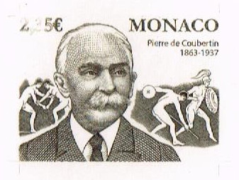 Monaco_2013_Yvert_2859a-Scott_2706_unadopted_2€35_Pierre_de_Coubertin_etat_black_ab_AP_detail