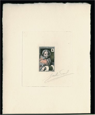 France_1951_Yvert_915-Scott_B265_hand_multicolor