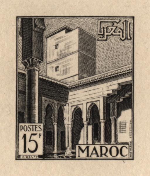 Morocco_1951_Yvert_311-Scott_276_black_detail