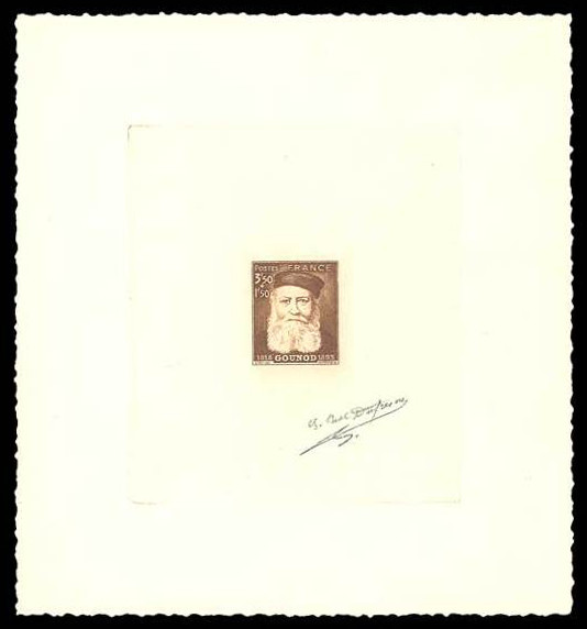 France_1944_Yvert_601-Scott_B174_3f50_+_1f50_unadopted_Gounod_brown_d_AP