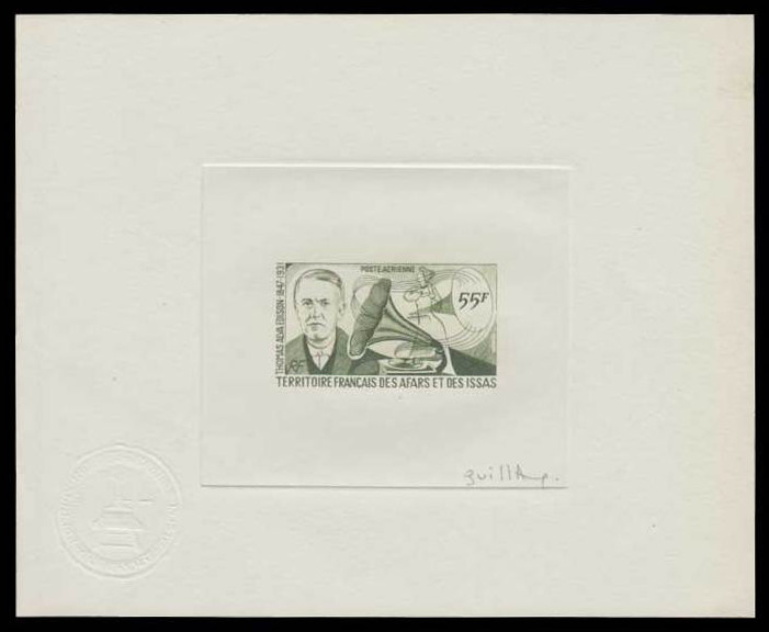 Afars_1977_Yvert_PA110-Scott_C104_dark-olive-green_b