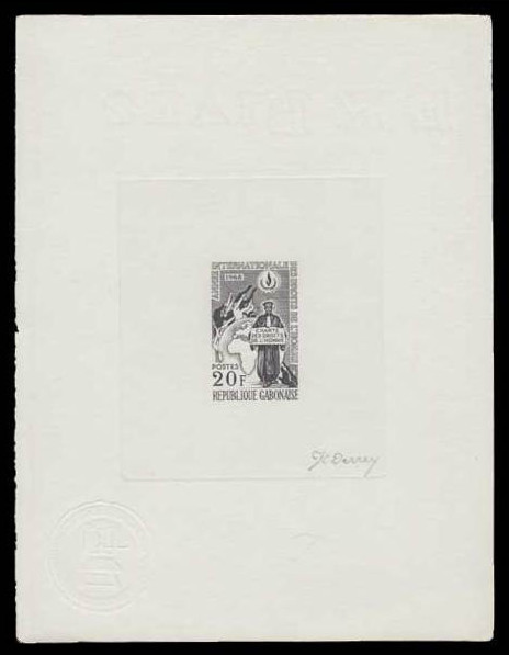 Gabon_1968_Yvert_234-Scott_235_black