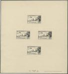 Morocco_1952_Yvert_PA89-90-91-92-Scott_CB43-46_unissued_Temara_black_c_COLL