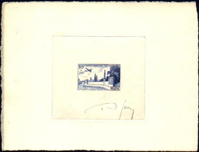 Morocco_1952_Yvert_PA91-Scott_CB45_unissued_Temara_blue_b_AP