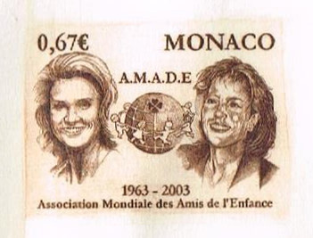 Monaco_2002_Yvert_2379a-Scott_2277_unadopted_taille-douce_67c_Grace_and_Caroline_etat_brown_ab_AP_detail