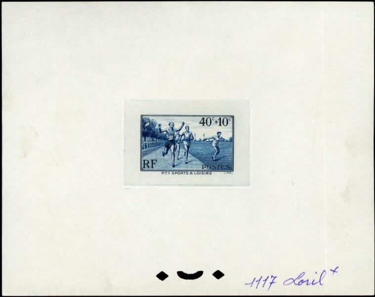 France_1937_Yvert_346-Scott_B61_blue_1117_Loril_x