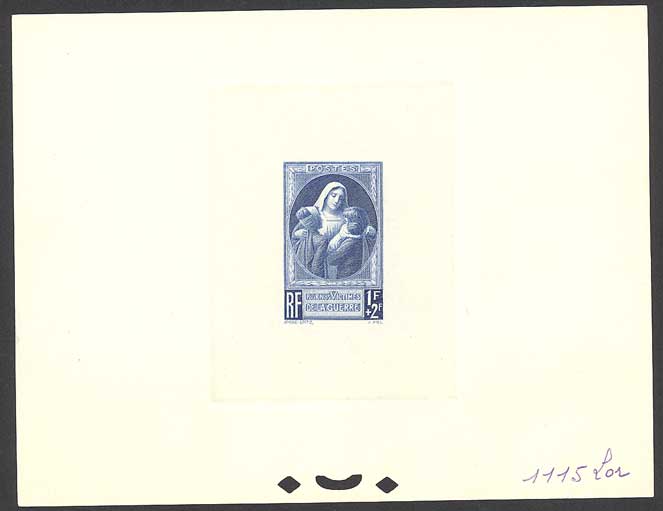 France_1940_Yvert_465-Scott_B103_blue_1115_Lor