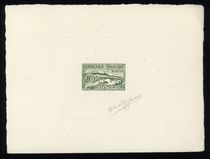 France_1953_Yvert_960-Scott_700_green_d