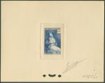 France_1953_Yvert_966-Scott_B282_blue_1125_Lx_+_red_signed