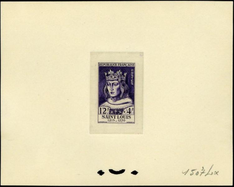 France_1954_Yvert_989-Scott_B285_violet_1507_Lx