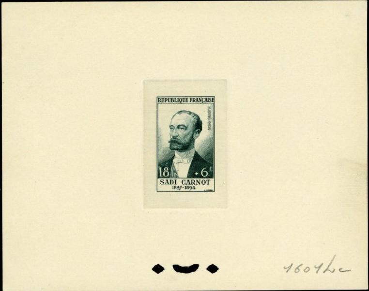 France_1954_Yvert_991-Scott_B287_grey-green_1601_Lc