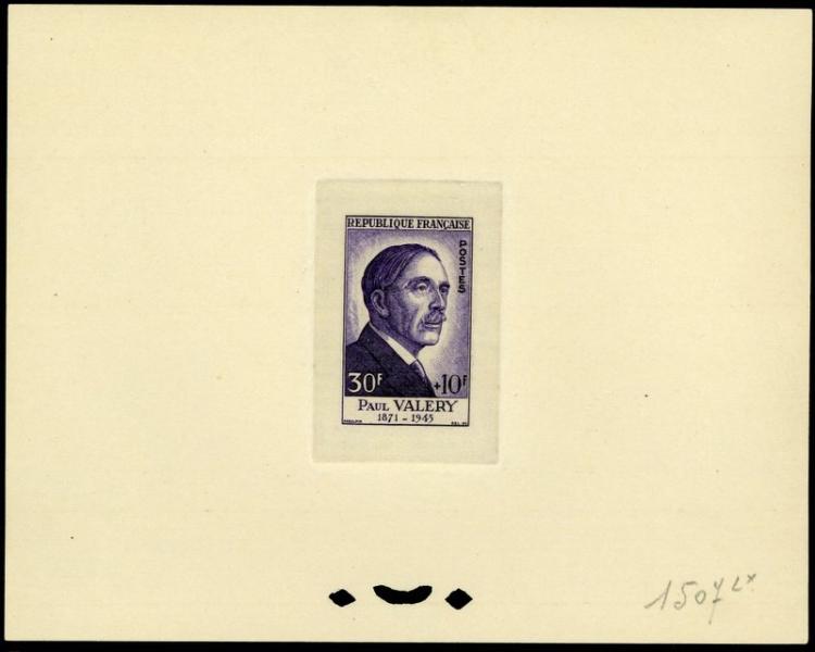 France_1954_Yvert_994-Scott_B290_violet_1507_Lx