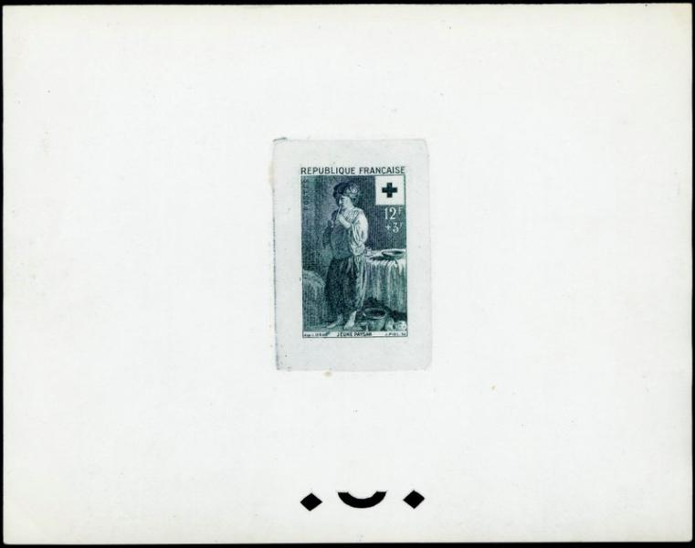 France_1956_Yvert_1089-Scott_B309_grey-green