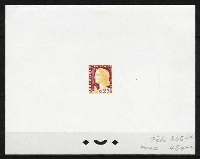 France_1960_Yvert_1263-Scott_968_tete_orange_225_Lx_fond_red_454_Lx_typo_a