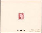 France_1960_Yvert_1263-Scott_968_tete_red_455_Lx_fond_red_454_Lx_typo