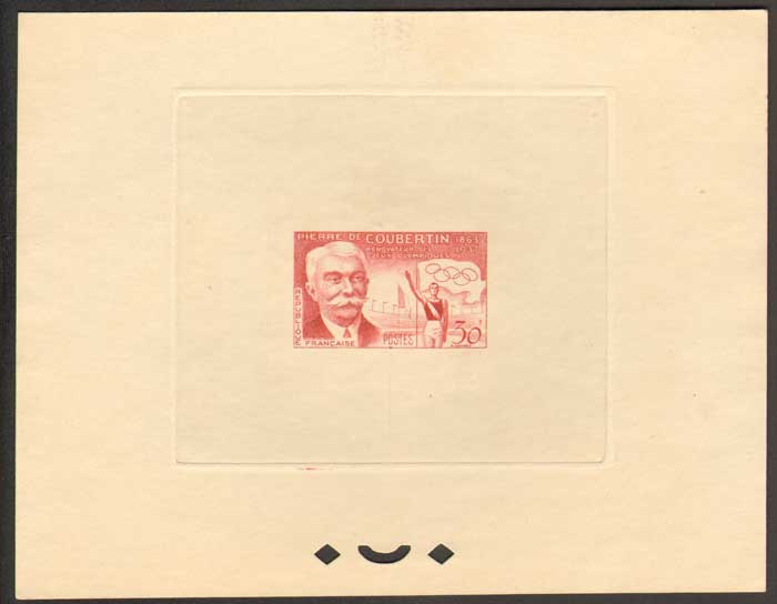 France_1956_Yvert_1088-Scott_817_carmine