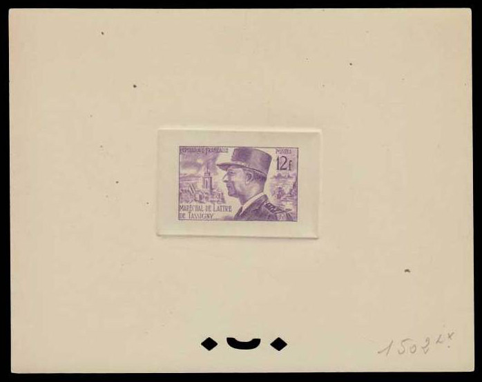 France_1954_Yvert_982-Scott_717_violet_1502_Lx