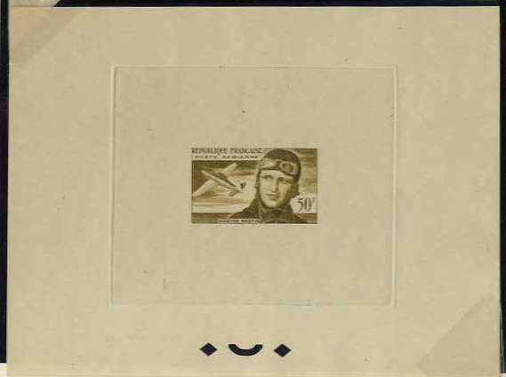 France_1955_Yvert_PA34-Scott_C33_olive-green_ab