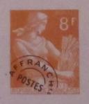 France_1954_Yvert_Preoblit_108-Scott_708_orange_207_Lx_+_black_614_typo_detail