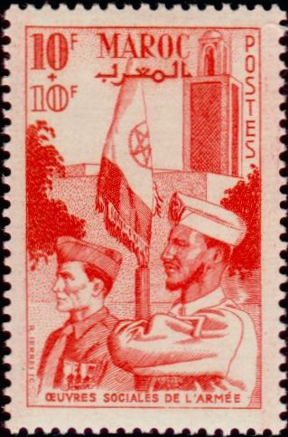 Morocco_1949_Yvert_276-Scott_B43