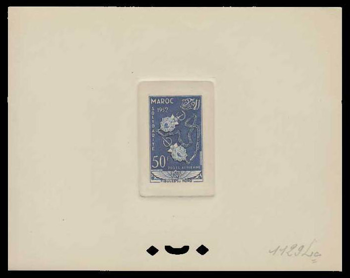 Morocco_1953_Yvert_PA93-Scott_C46_blue_1129_Lc