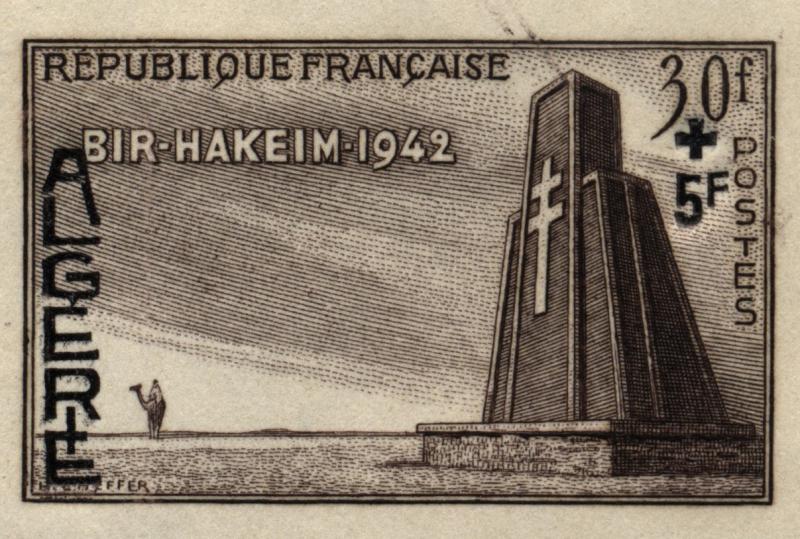 Algeria_1952_Yvert_299a-Scott_B65_unissued_overprint_brown_1707_Lx_detail