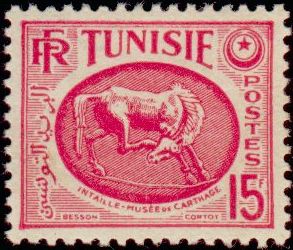Tunisia_1950_Yvert_344-Scott_222_typo