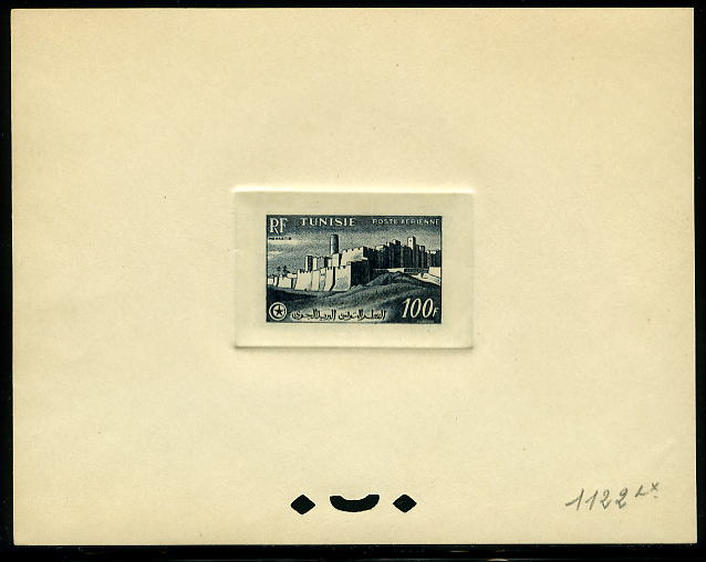 Tunisia_1954_Yvert_PA20-Scott_C21_blue_1122_Lx