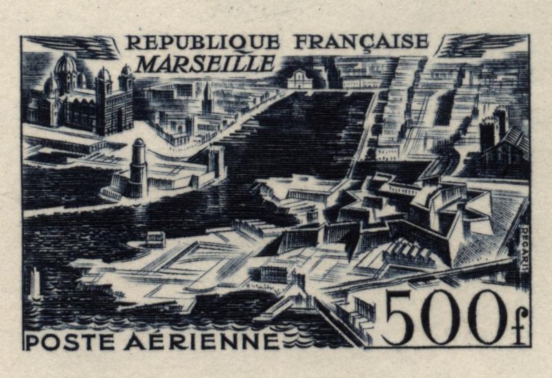 France_1949_Yvert_PA27a-Scott_C26a_unadopted_blue_1122_Lx_detail