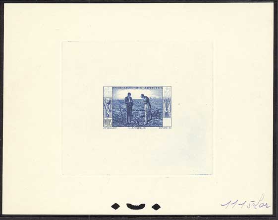 France_1940_Yvert_457b-Scott_B100_unadopted_2eme_etat_blue_1115_Lor_ab