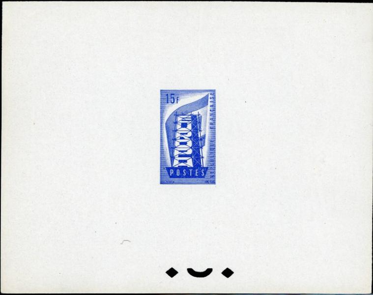 France_1956_Yvert_1076a-Scott_805_unadopted_blue_typo
