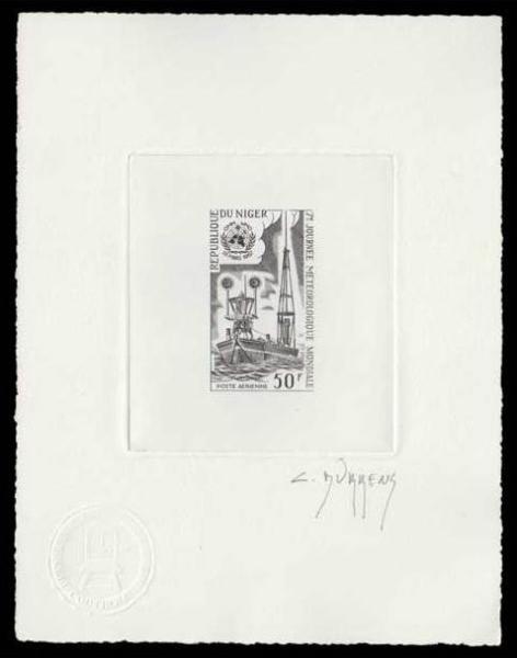 Niger_1967_Yvert_PA71-Scott_C71_black_hb