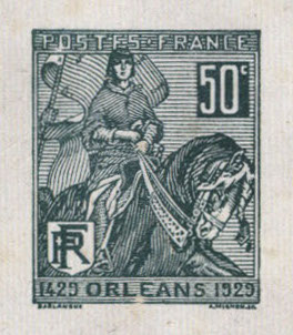 France_1929_Yvert_257-Scott_245_dark-green_typo_e_detail