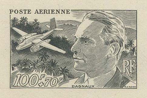 France_1948_Yvert_PA22-Scott_CB2_1er_etat_black_detail