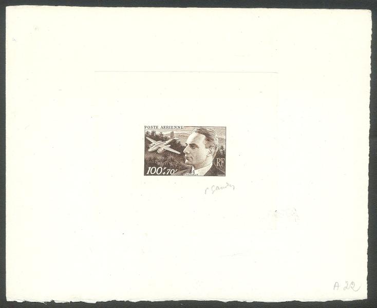 France_1948_Yvert_PA22-Scott_CB2_sepia