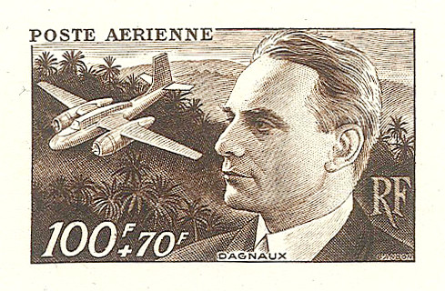 France_1948_Yvert_PA22-Scott_CB2_sepia_detail
