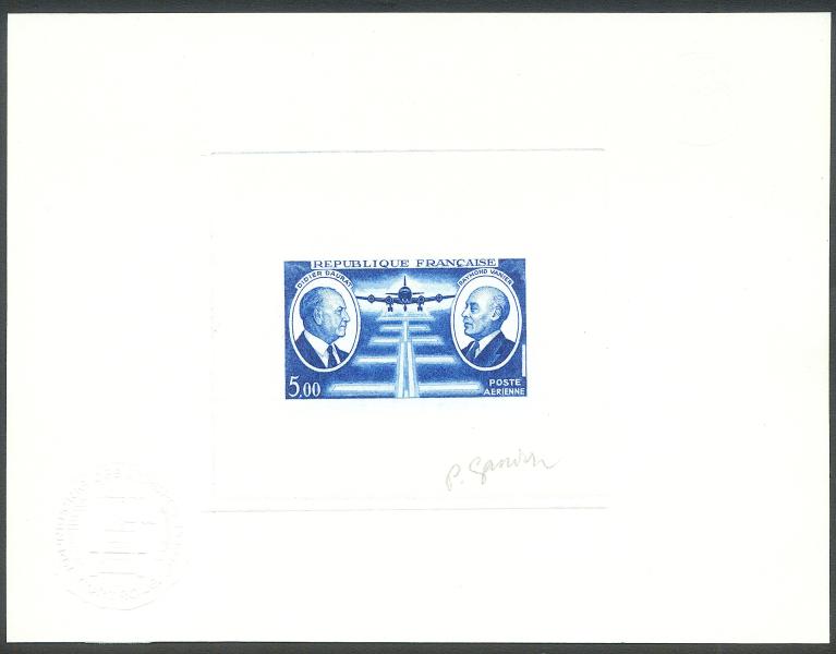 France_1971_Yvert_PA46-Scott_C45_blue_b