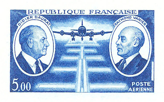 France_1971_Yvert_PA46-Scott_C45_blue_b_detail