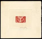 France_1944_Yvert_669a-Scott_503a_unadopted_4f_Angel_Paix_Type_1_red_b_AP