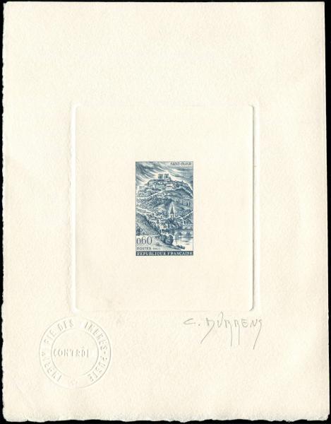 France_1963_Yvert_1392-Scott_1070_blue_da