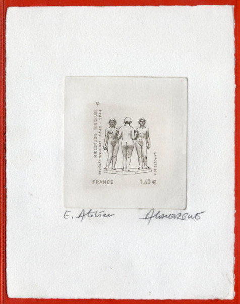 France_2011_Yvert_4627a-Scott_unadopted_1E40_Aristide_Maillot_etat_sepia_AP
