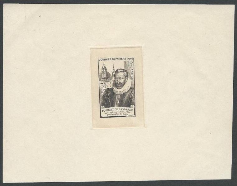France_1946_Yvert_754-Scott_B206_black_without_control_perforation