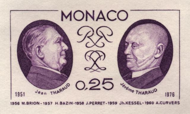 Monaco_1976_Yvert_1045a-Scott_1011_unadopted_Jean_and_Jerome_Tharaud_lilac_aa_AP_detail