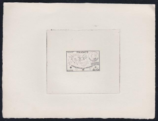 France_1944_Yvert_617a-Scott_B184_unadopted_4f_+_6f_Louis_de_Broglie_FRANCE_1er_etat_black_ba_AP