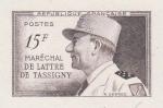 France_1952_Yvert_920a-Scott_675a_unadopted_Marechal_de_Lattre_Type_I-a_sepia_c_AP_detail
